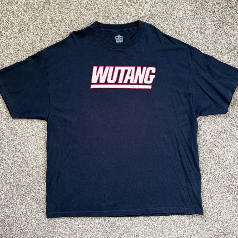 🔴Wu-Tang Shirt Size 3XL New York Giants Theme Rare Navy Blue WuTang Gza Rza